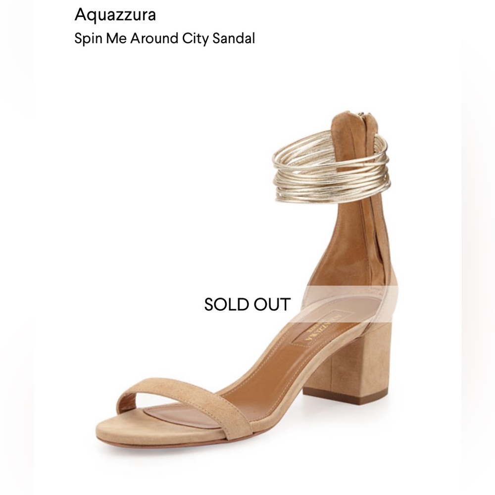 Aquazzura Spin Me Around City Sandal size 39.5